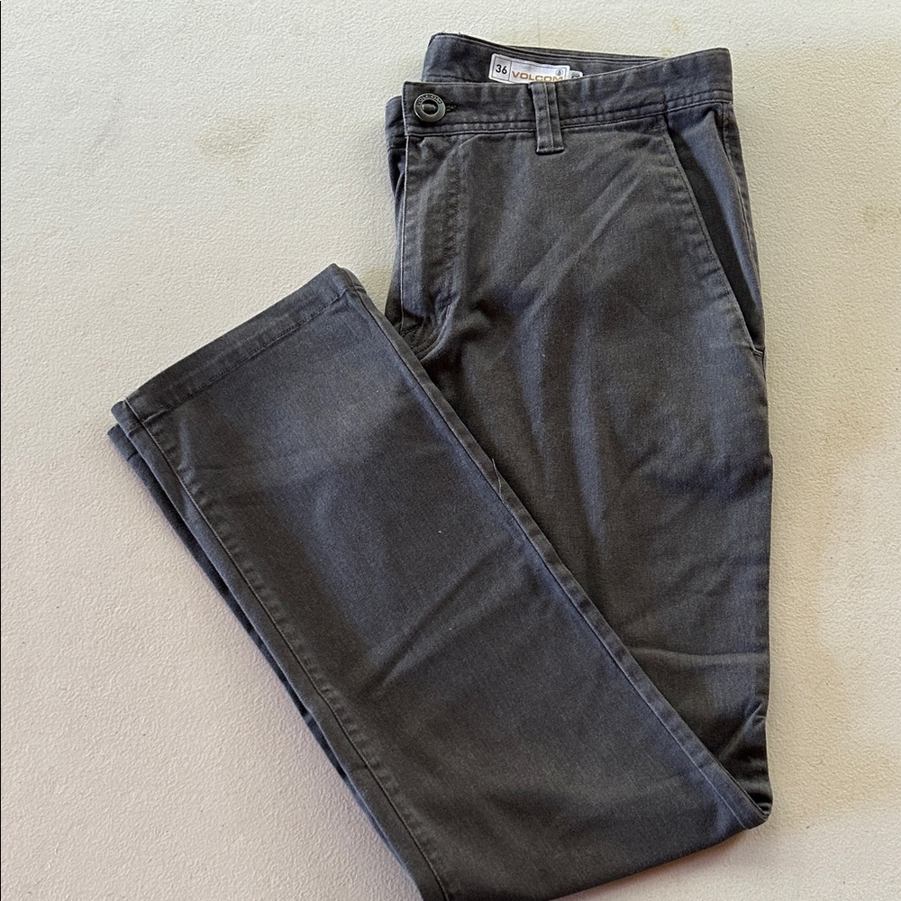Volcom Gray and Brown Pants (36x32).